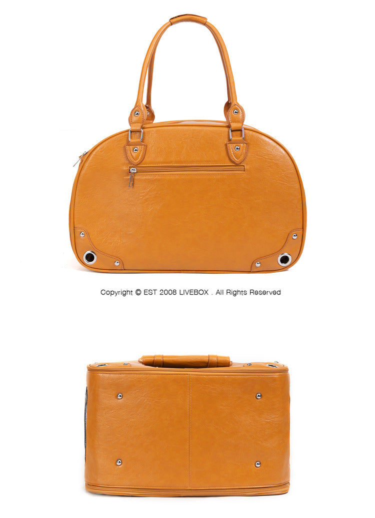 PU Pet Carrier Tote with 7 Color Options