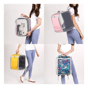Pet Carrier Backpack with Side Window Covers