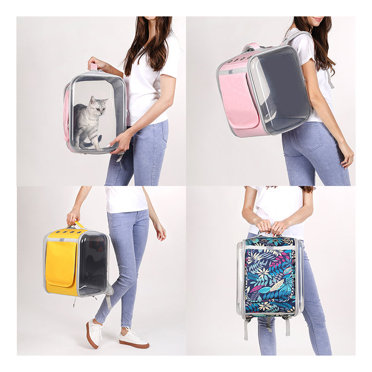 Pet Carrier Backpack with Side Window Covers