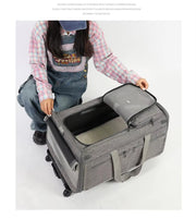 Large Oxford Wheeled Pet Carrier