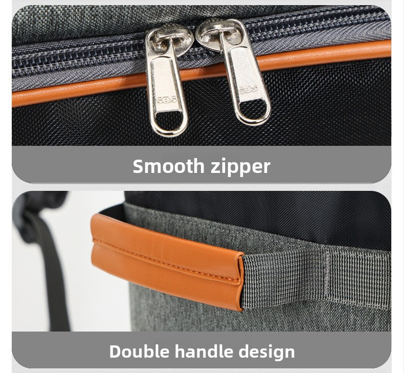 Polyester Wheeled Pet Carrier with Trolley