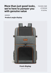 Polyester Wheeled Pet Carrier with Trolley