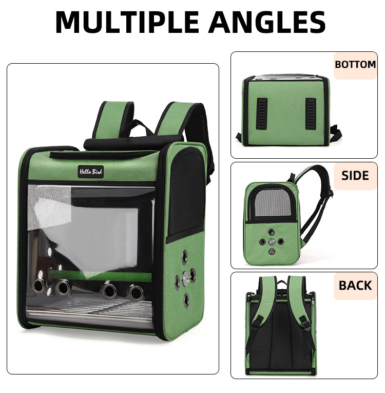 Oxford and PVC Small Pet Carrier Backpack