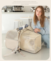 Nylon Expandable Pet Carrier Backpack