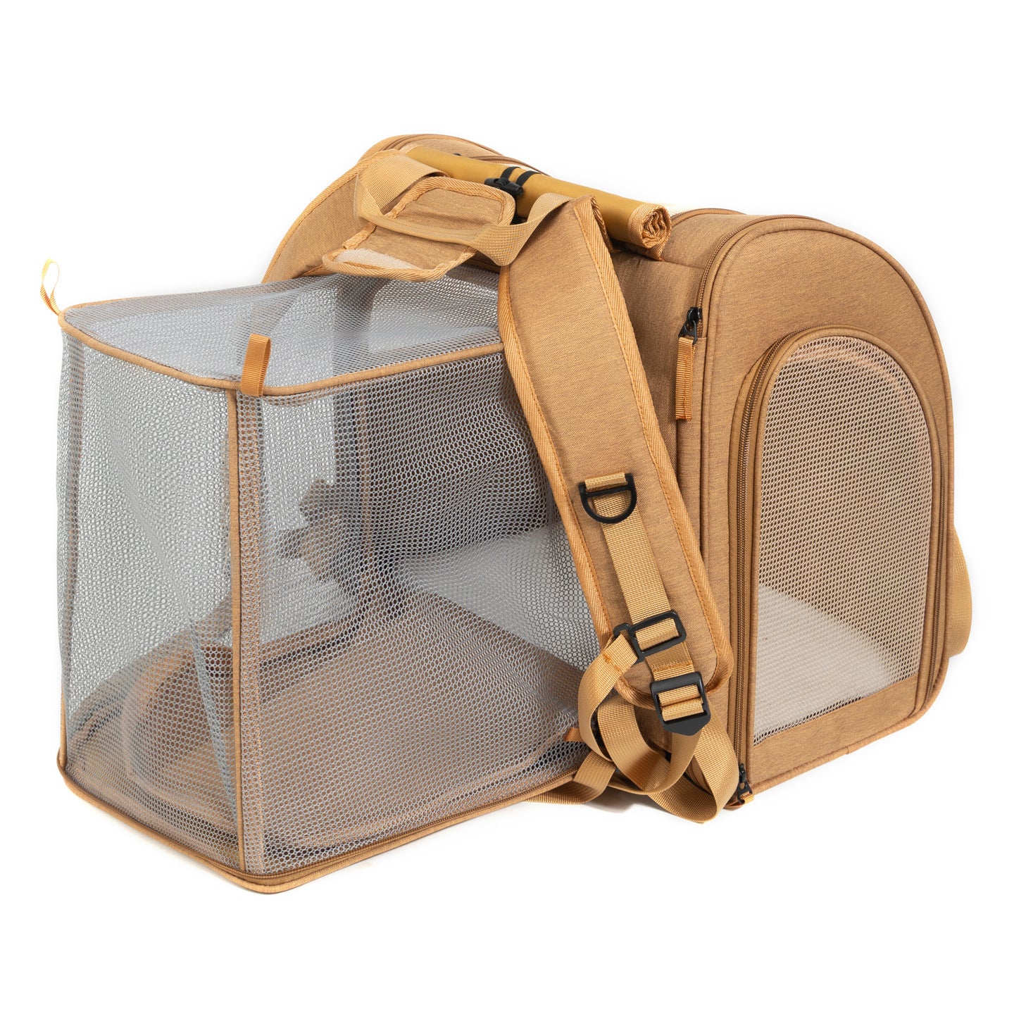 Polyester Expandable Pet Carrier Backpack