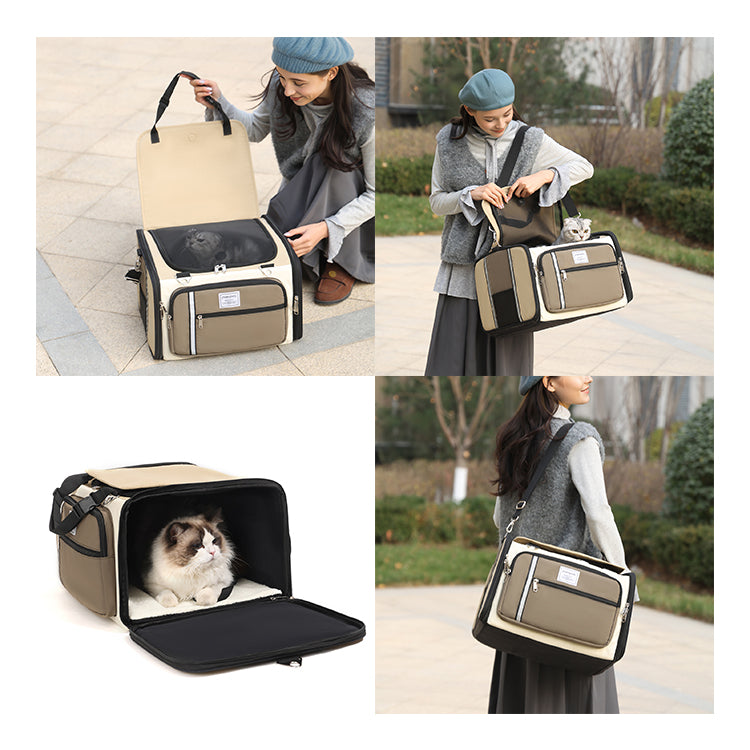 Nylon Pet Car Safety Seat with 2 Color Options
