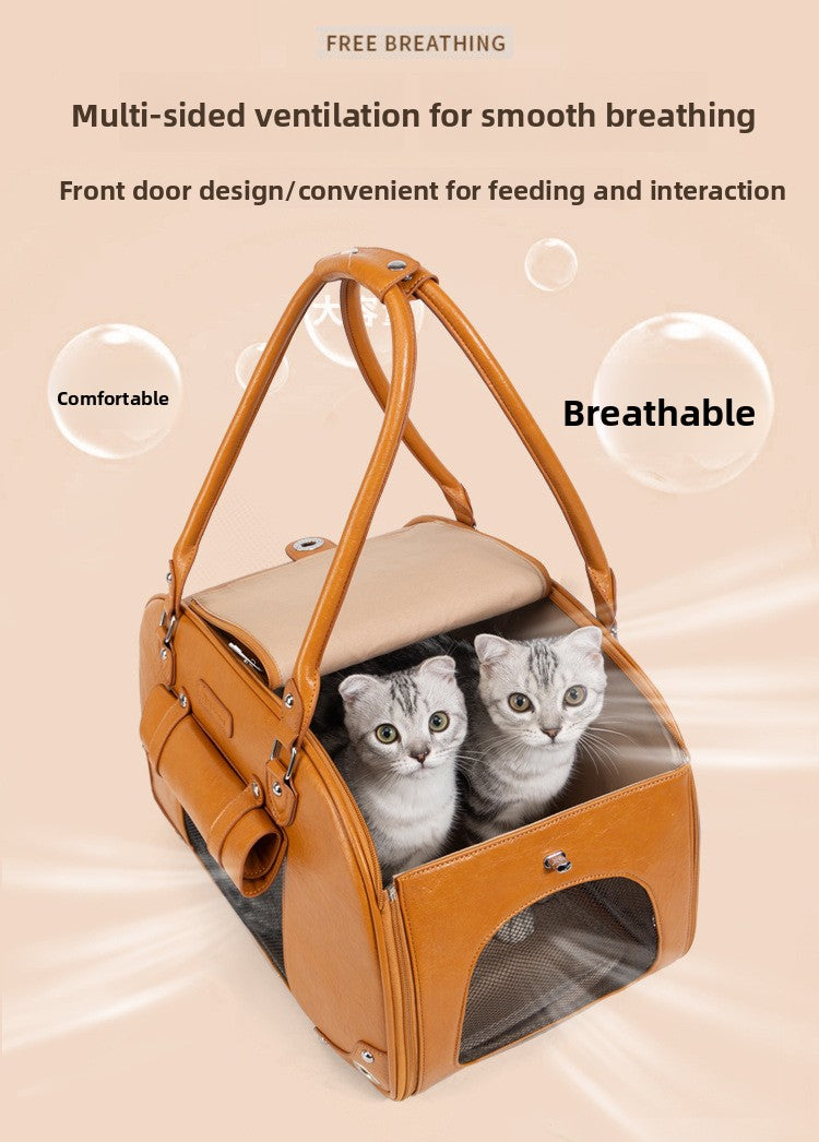 PU Pet Carrier Tote with 7 Color Options
