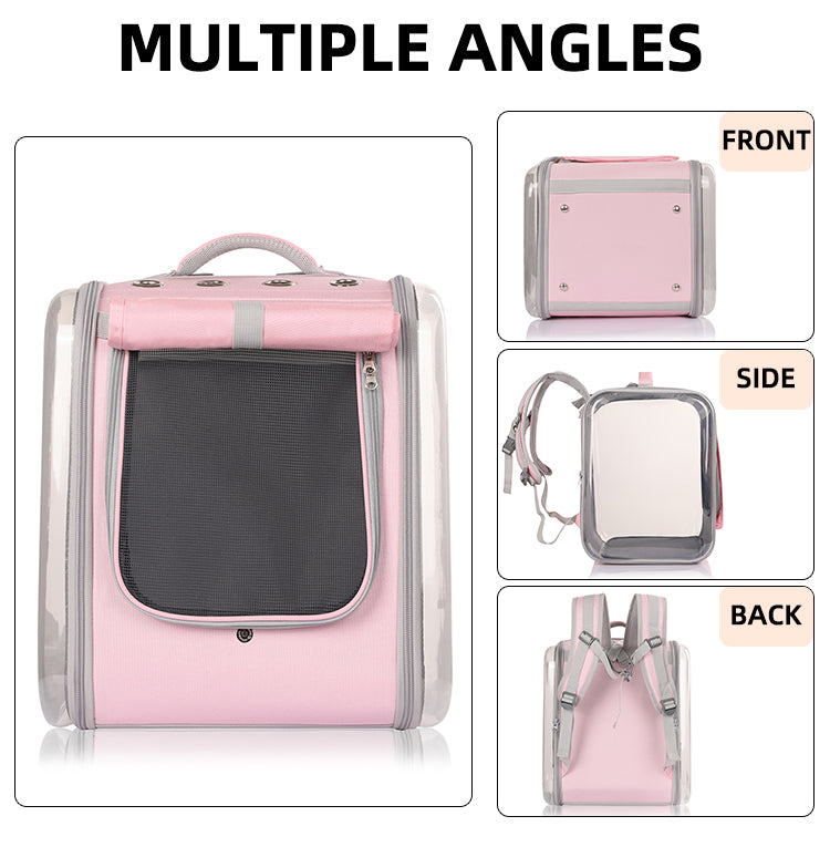 Pet Carrier Backpack with Side Window Covers