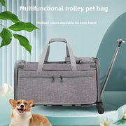 Large Oxford Wheeled Pet Carrier