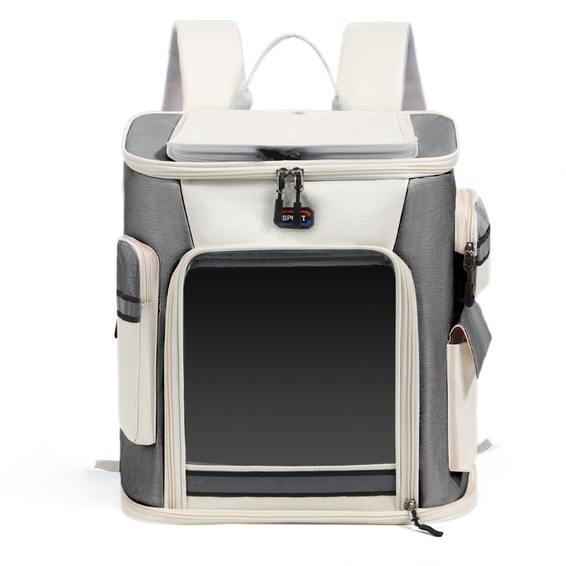 Cationic Pet Carrier Backpack with Trolley Configuration