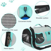 Ventilated Pet Carrier Tote with Front Window
