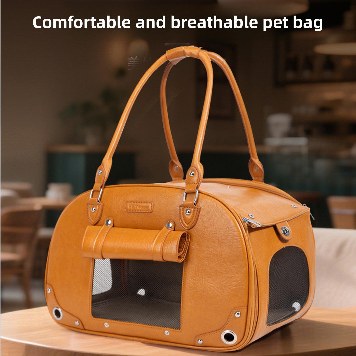 PU Pet Carrier Tote with 7 Color Options