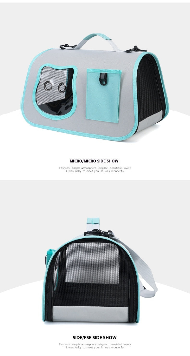 Ventilated Pet Carrier Tote with Front Window
