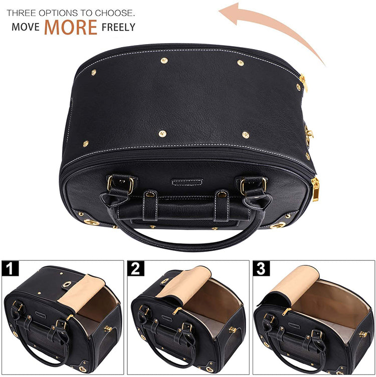 PU Pet Carrier Tote with 7 Color Options