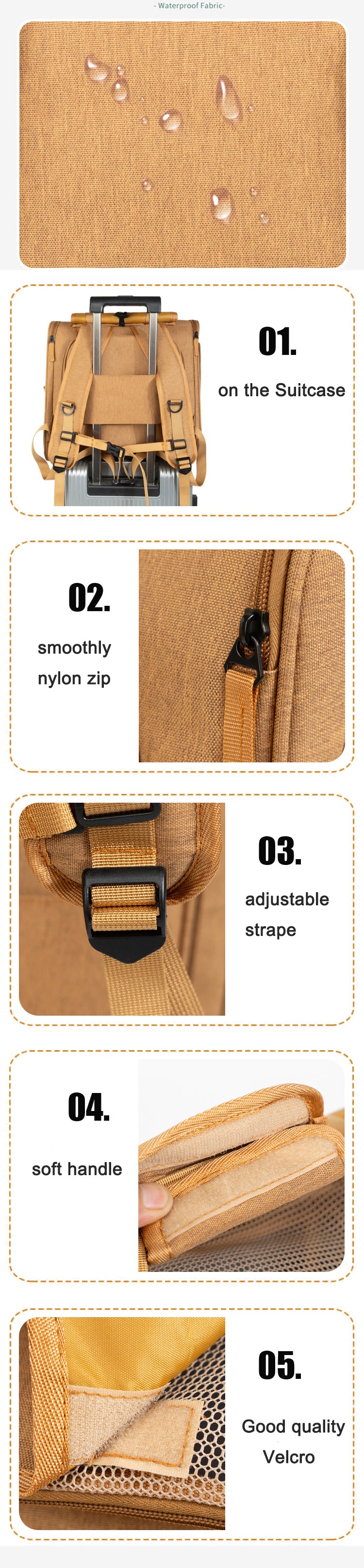 Polyester Expandable Pet Carrier Backpack