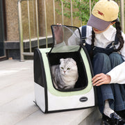 Oxford Pet Carrier Backpack with Trolley Configuration