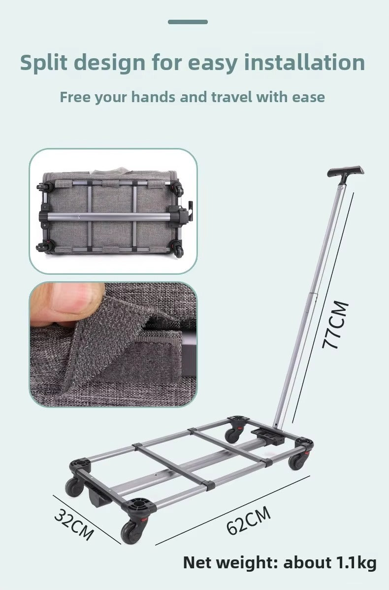 Large Oxford Wheeled Pet Carrier