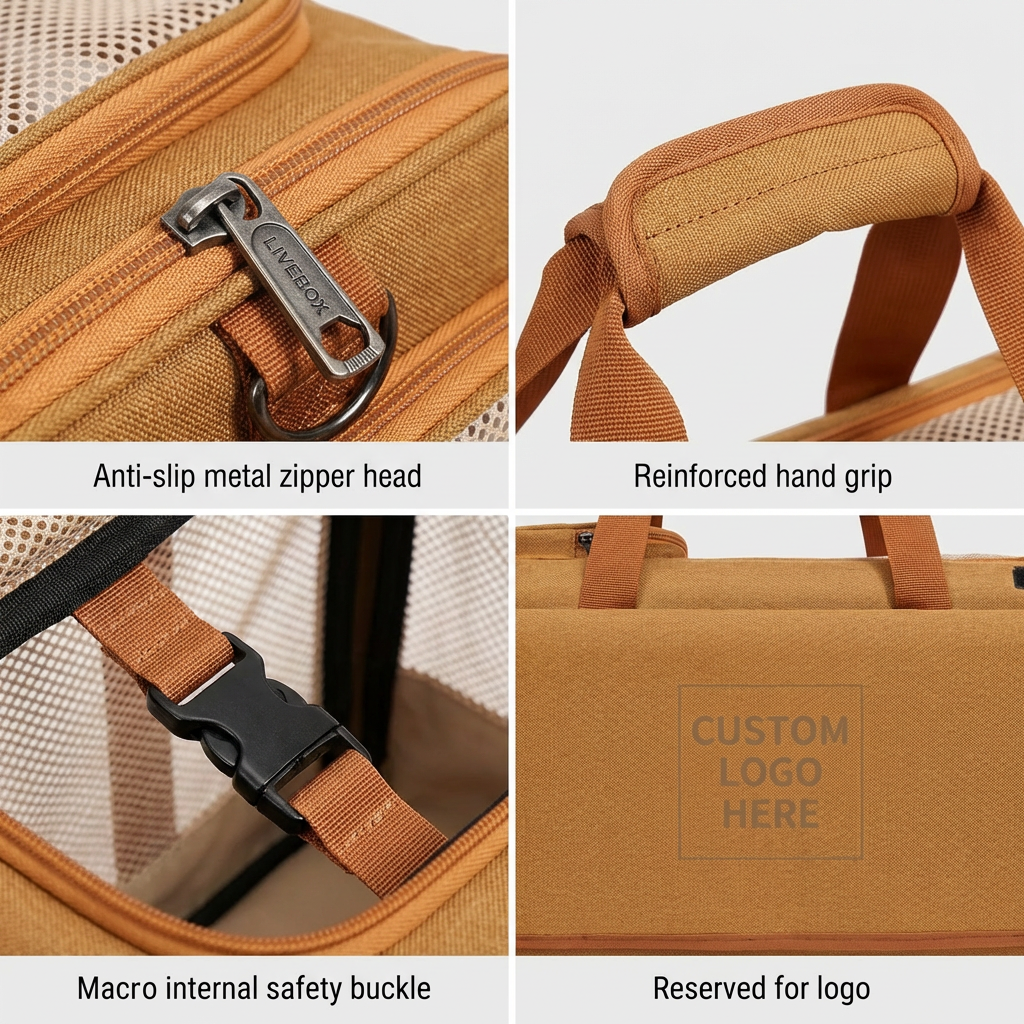 Large Oxford Pet Carrier Tote