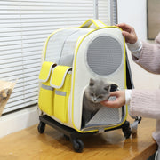 Wheeled Pet Carrier Backpack