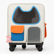 Pet Carrier Backpack with Detachable Wheel Configuration