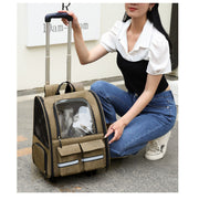 Pet Carrier Backpack with Trolley Version