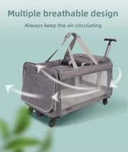 Large Oxford Wheeled Pet Carrier