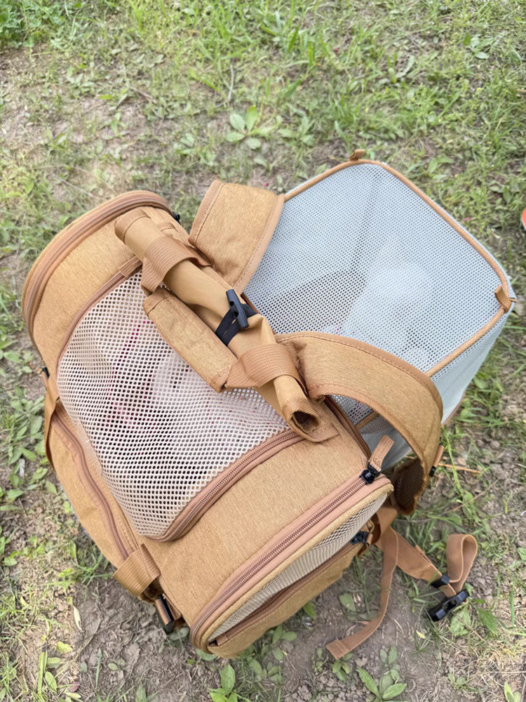Polyester Expandable Pet Carrier Backpack