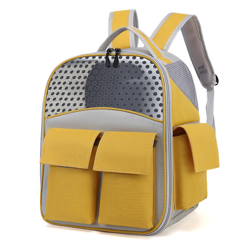 Pet Carrier Backpack with Dual Front Pockets