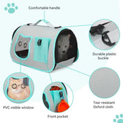 Ventilated Pet Carrier Tote with Front Window