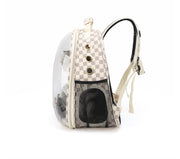 PU and PET Pet Carrier Backpack