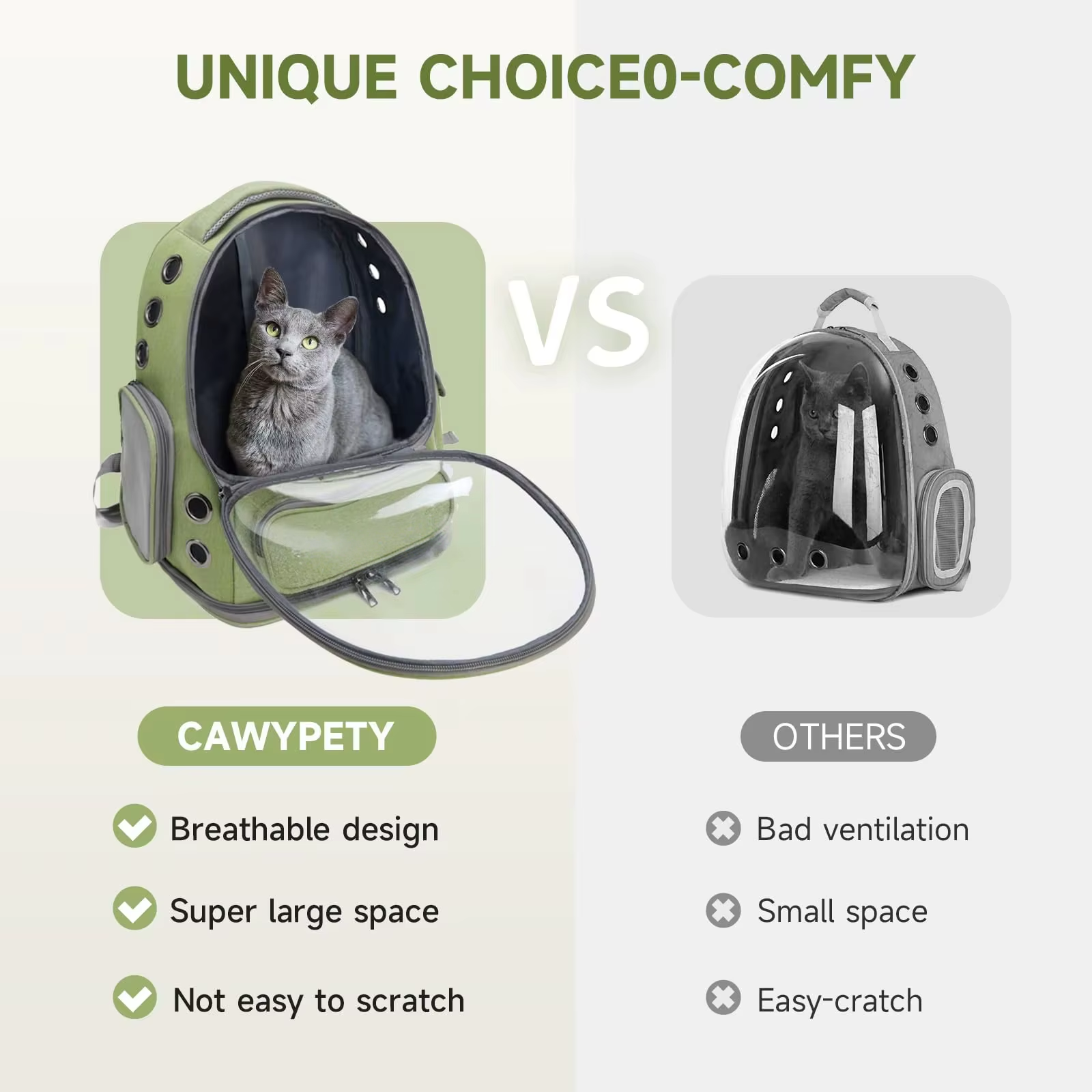 Oxford 600D and PC Pet Carrier Backpack