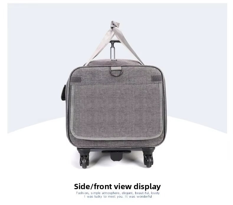 Large Oxford Wheeled Pet Carrier