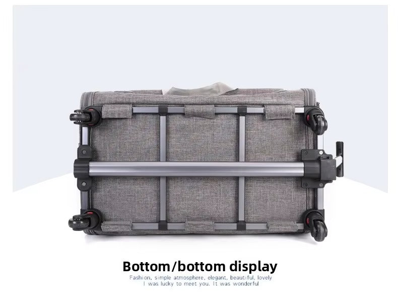 Large Oxford Wheeled Pet Carrier