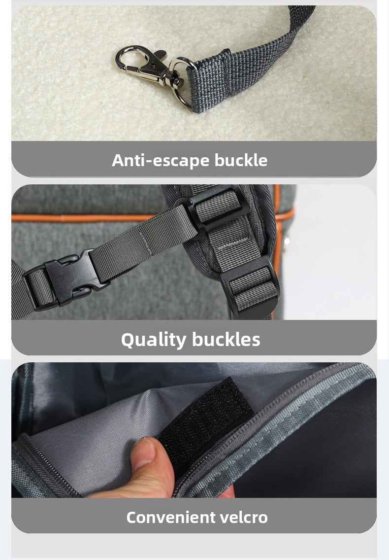 Polyester Wheeled Pet Carrier with Trolley