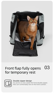 Mountain-Style Front-Carry Pet Backpack