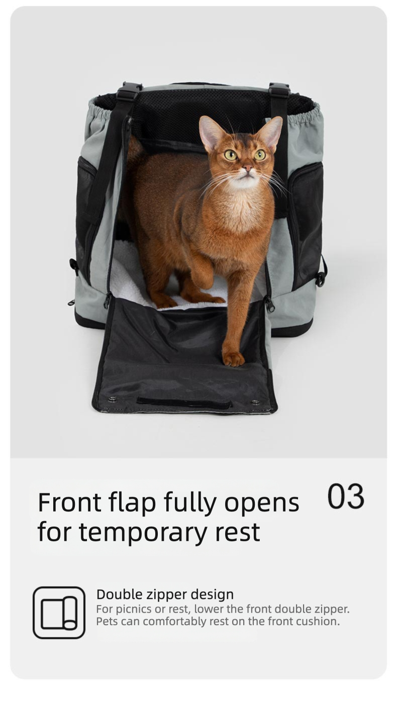 Mountain-Style Front-Carry Pet Backpack