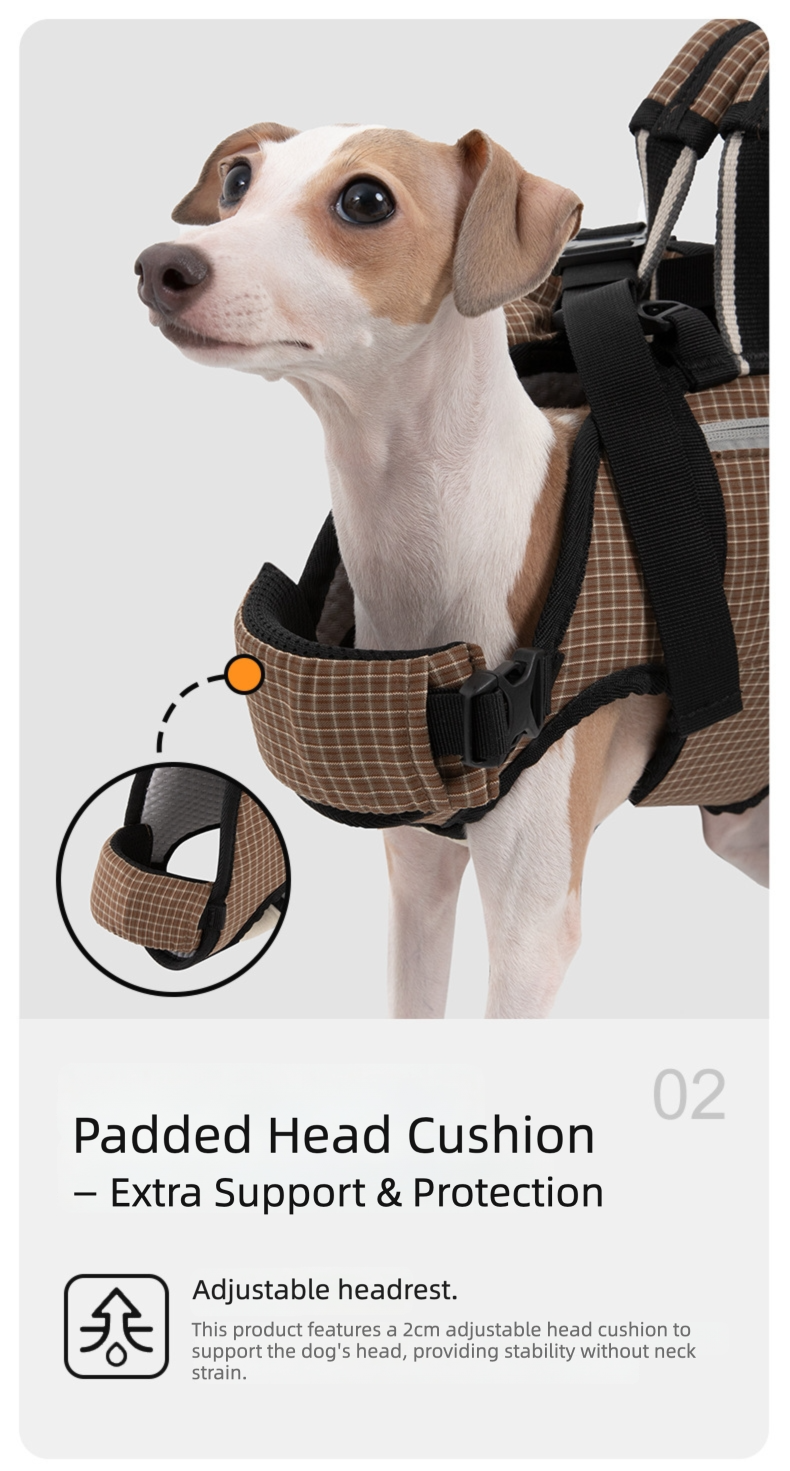 Ice-Silk Horizontal Pet Backpack Carrier with Spine-Friendly Support