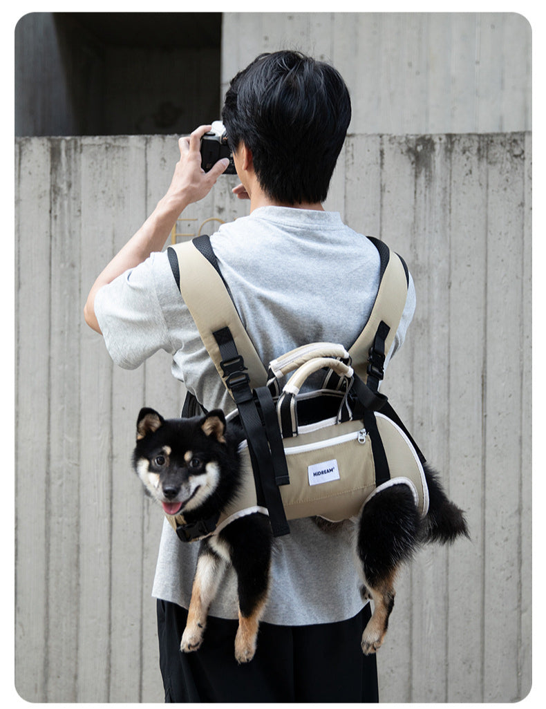 Spine-Friendly Horizontal Pet Carrier Backpack