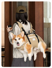 Spine-Friendly Horizontal Pet Carrier Backpack