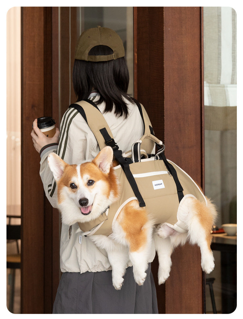 Spine-Friendly Horizontal Pet Carrier Backpack