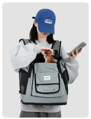 Mountain-Style Front-Carry Pet Backpack