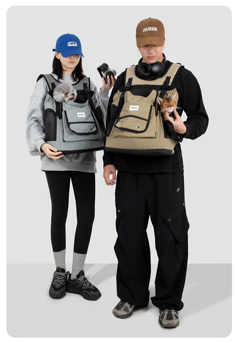Mountain-Style Front-Carry Pet Backpack