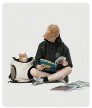 Hands-Free Front Carry Pet Backpack with Spine Support