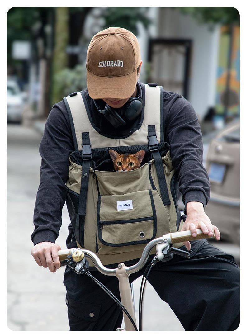 Mountain-Style Front-Carry Pet Backpack