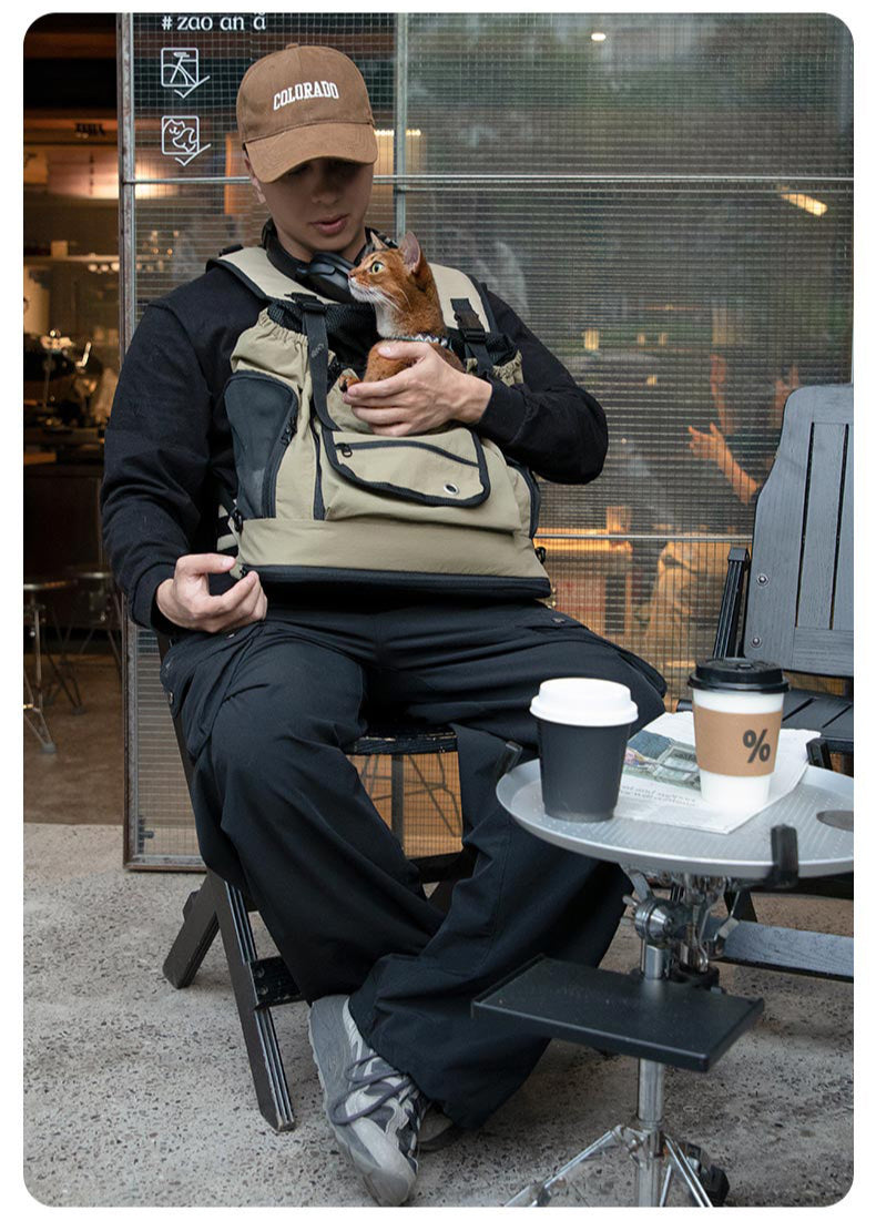 Mountain-Style Front-Carry Pet Backpack