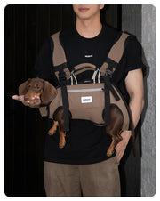 Ice-Silk Horizontal Pet Backpack Carrier with Spine-Friendly Support