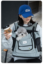 Mountain-Style Front-Carry Pet Backpack