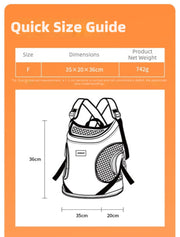Hands-Free Front Carry Pet Backpack with Spine Support