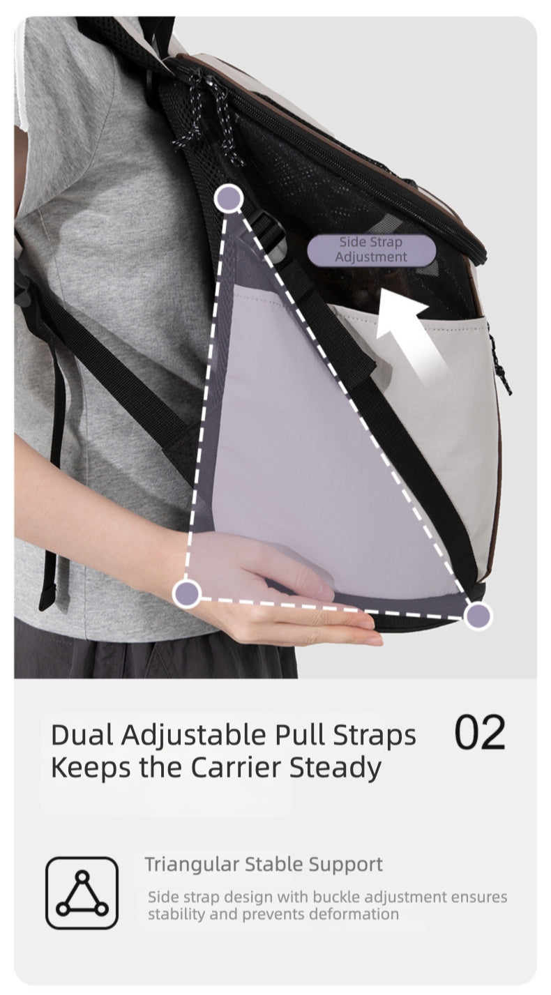 Lightweight Front-Carry Pet Carrier Backpack