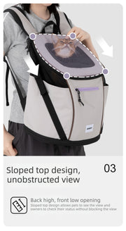 Lightweight Front-Carry Pet Carrier Backpack